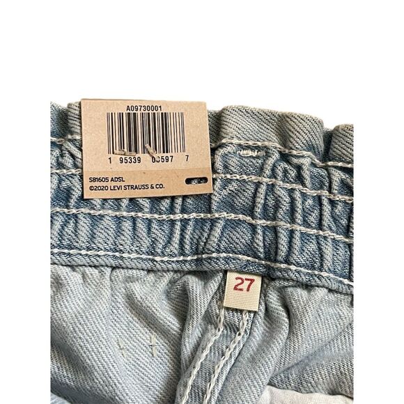 Women's High-Rise Denim Shorts Blue Size 27 Casual Summer 5-Pocket - Picture 8 of 8